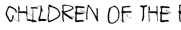 Children of the revolution font preview
